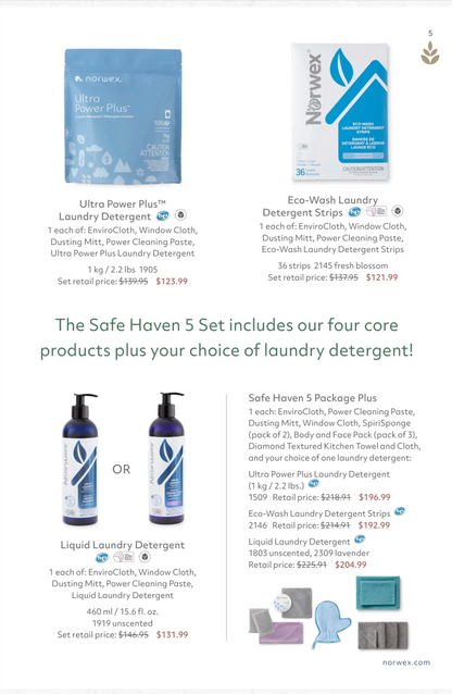 Norwex Safe Haven 5 Set